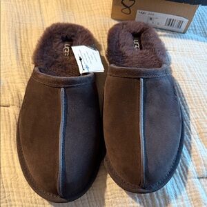 UGG Chocolate Suede Slippers